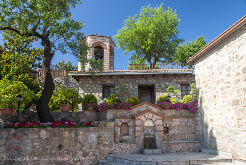 Views inside the Great Meteoron Monastery.