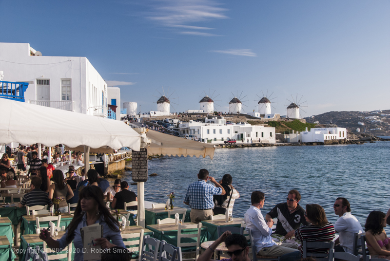 The "Little Venice" portion of Mykonos Town.