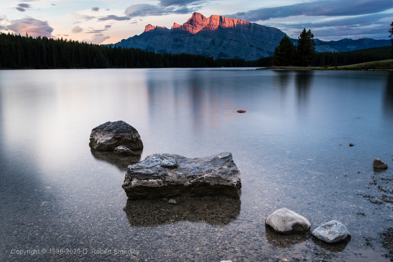 Mt. Rundle from Two Jack lake